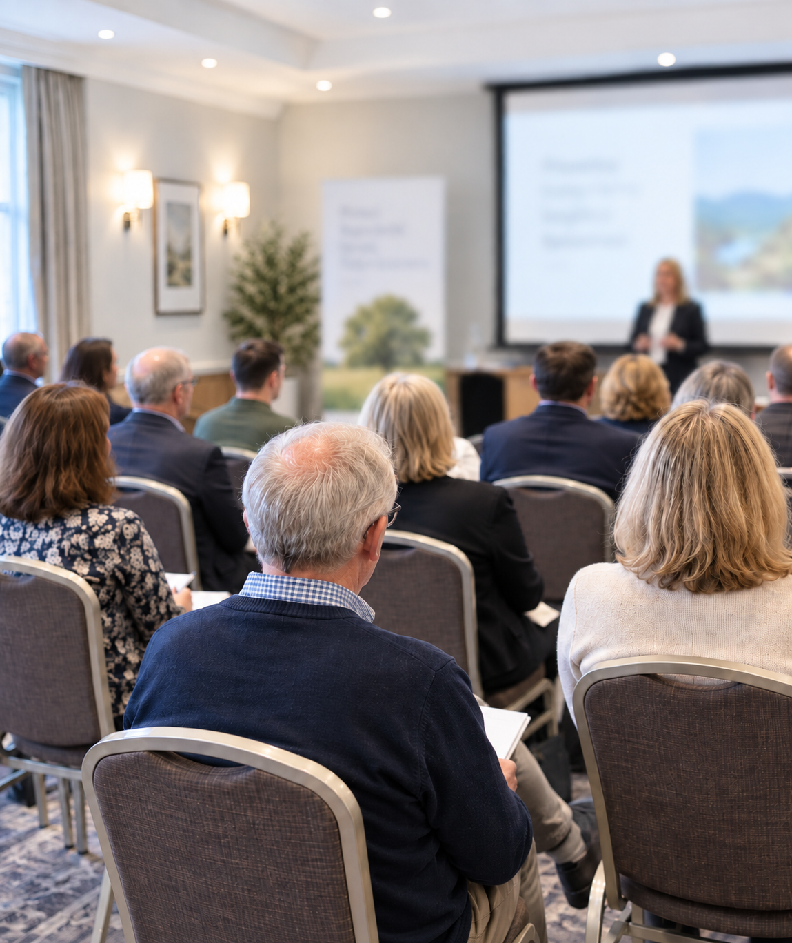 Audience attending a seminar